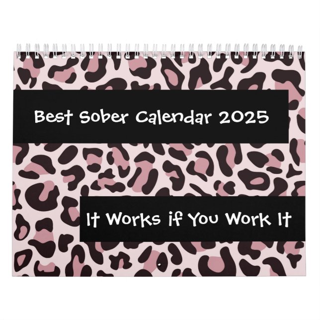 Sobriety 12 Steps Clean & Sober Calendrier 2025 (Protection)