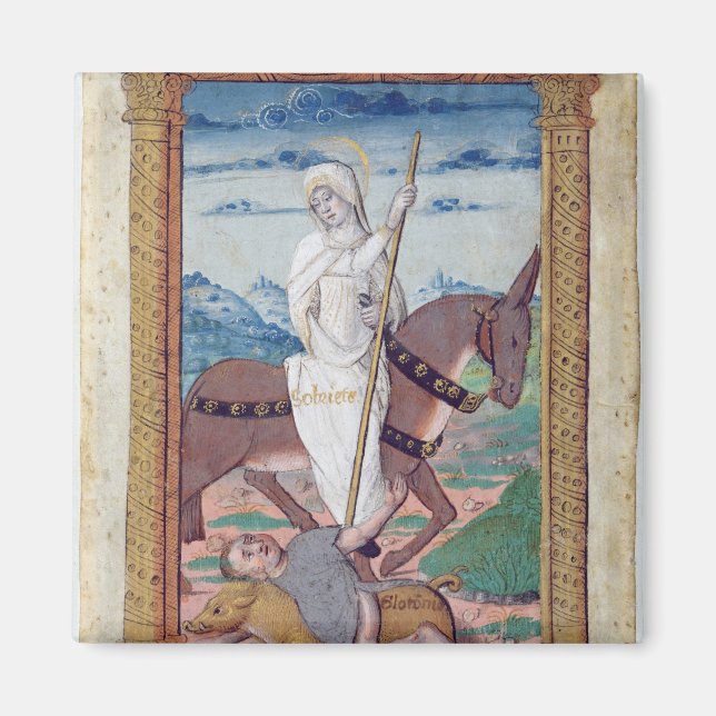 Sobriety Against Gluttony Magnet (Front)