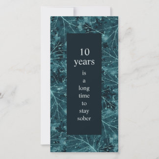 Sobriety Anniversary A Long Time to Stay Sober Car Card
