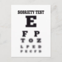 Sobriety Blurry Eye Chart Drunk Test Sober