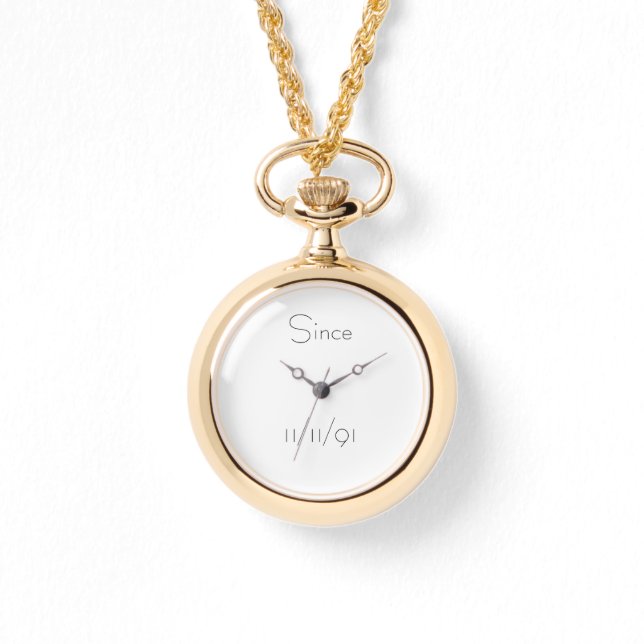 Sobriety Date Elegant Wrist Watch (Front)
