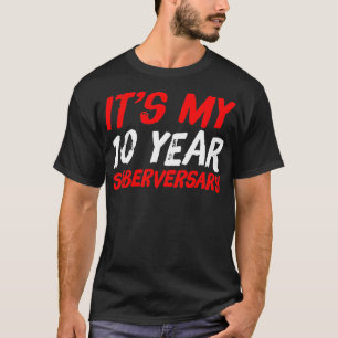 Sobriety Gift 10 Years Sober  T-Shirt
