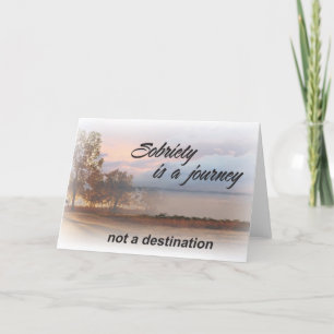 sobriety is a journey card