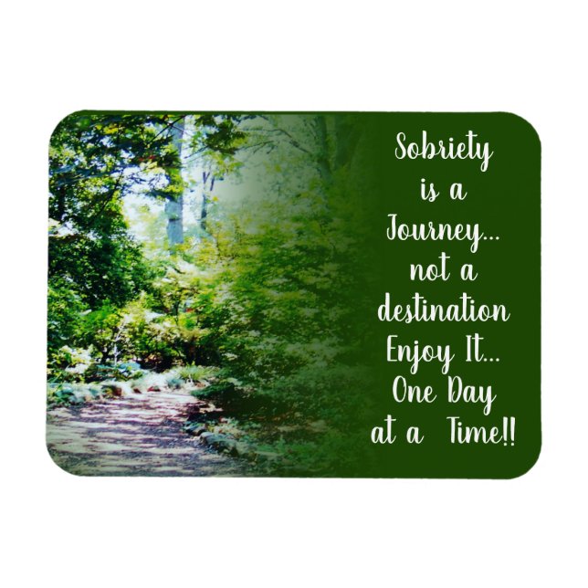 Sobriety is a Journey magnet (Horizontal)