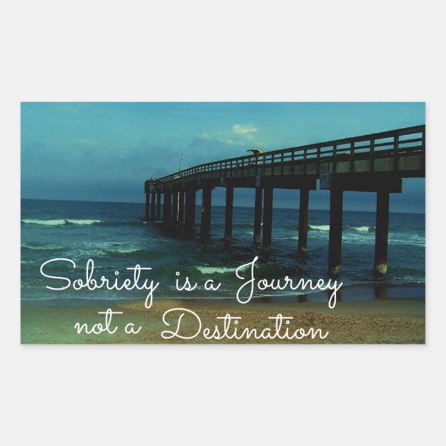 Sobriety is a Journey Sticker (Front)