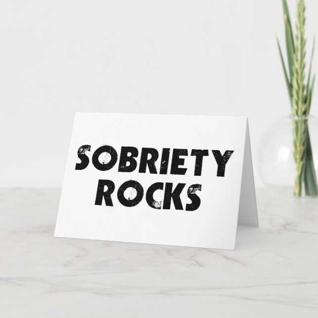 Sobriety Rocks Card (Front)