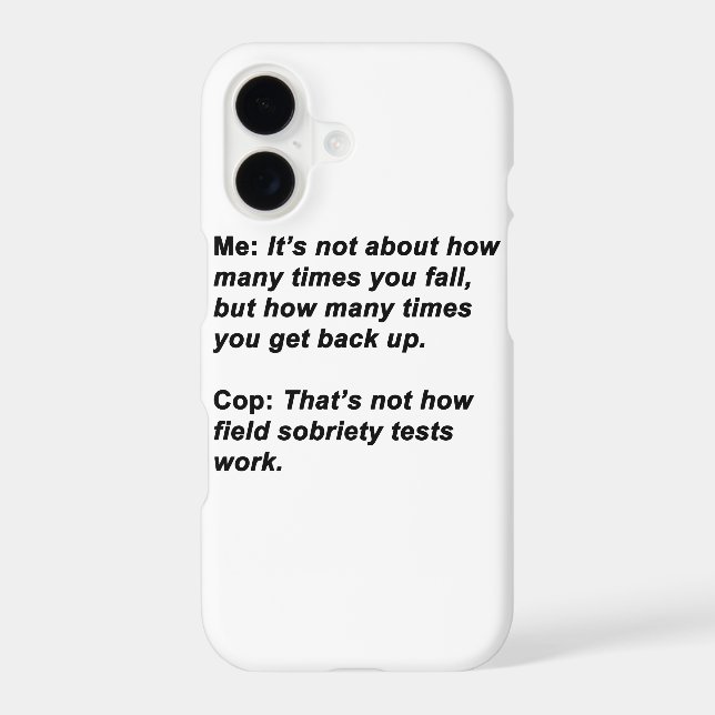 Sobriety Test (Back)