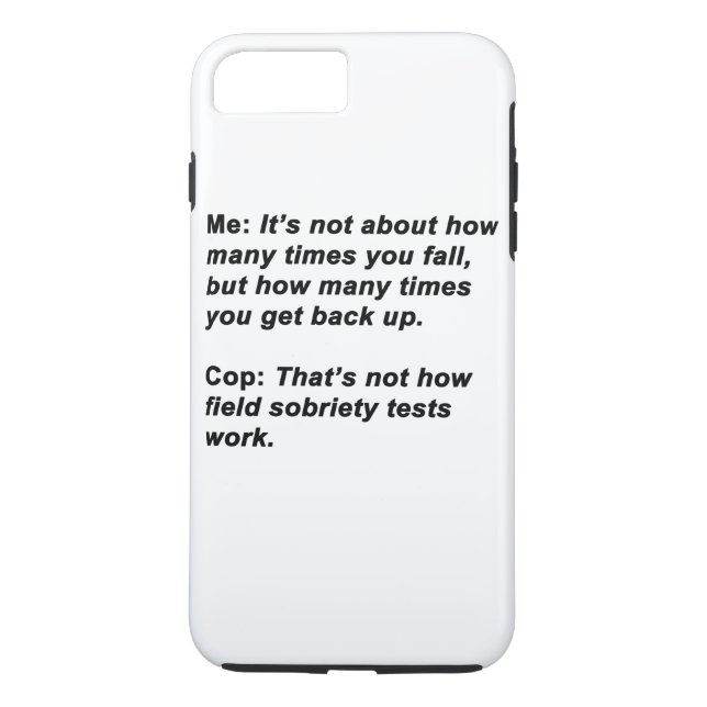 Sobriety Test Case-Mate iPhone Case (Back)