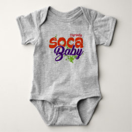 Soca Typography Baby Bodysuit