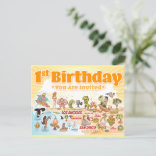 SoCal 1st Birthday Postcard