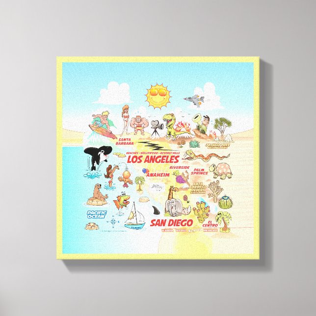 Socal Canvas Print (Front)