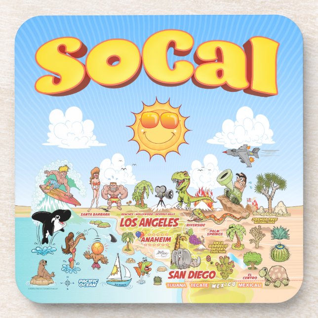 SoCal Cute Coaster (Front)