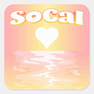 SoCal Love Square Sticker