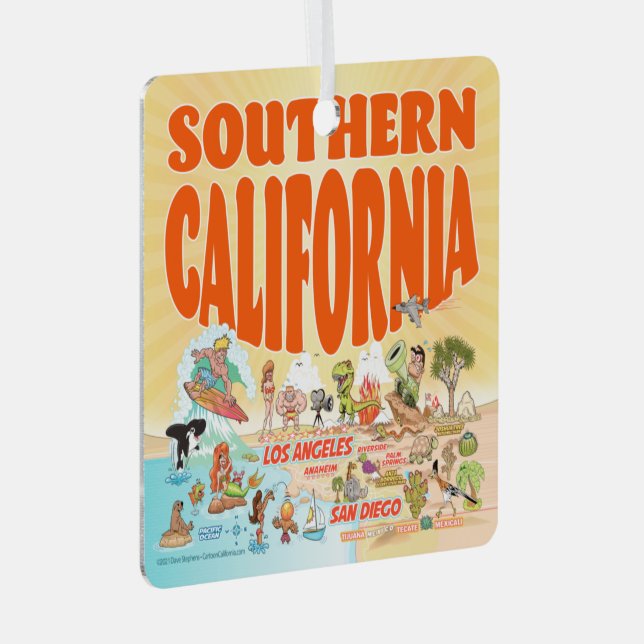 SoCal Metal Ornament (Front Right)
