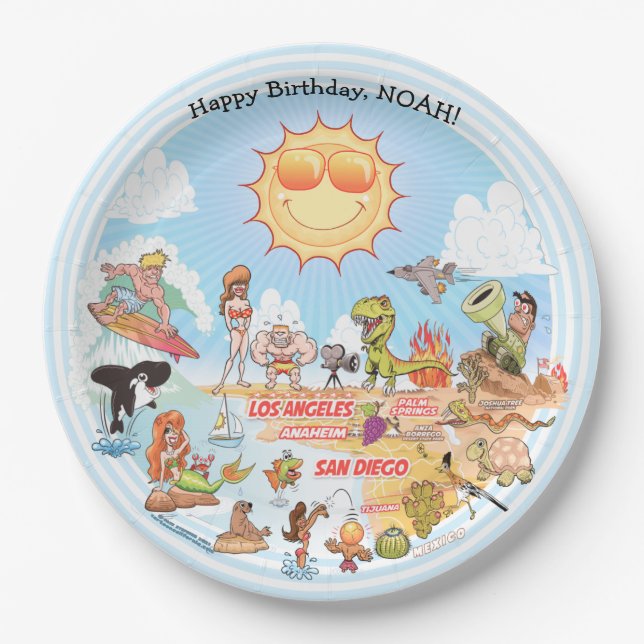 SoCal  Paper Plate (Front)