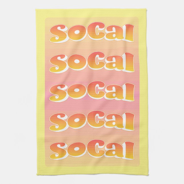 SoCal Pattern Kitchen Towel (Vertical)