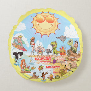 SoCal Poufs Coussin rond