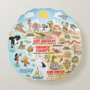 SoCal Poufs Round Pillow