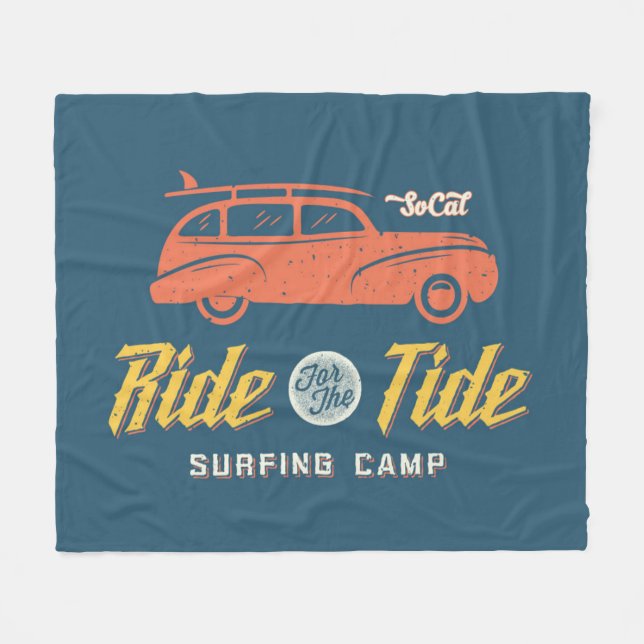 Socal Ride For The Tide Fleece Blanket (Front (Horizontal))