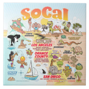 SoCal Scene Ceramic Tile