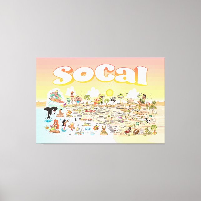 SoCal Sunset Canvas Print (Front)