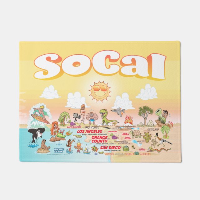 SoCal Sunset Doormat (Front)