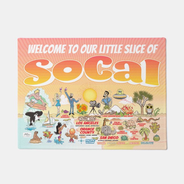 SoCal Sunset Doormat (Front)