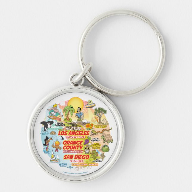 SoCal Sunset Keychain (Front)