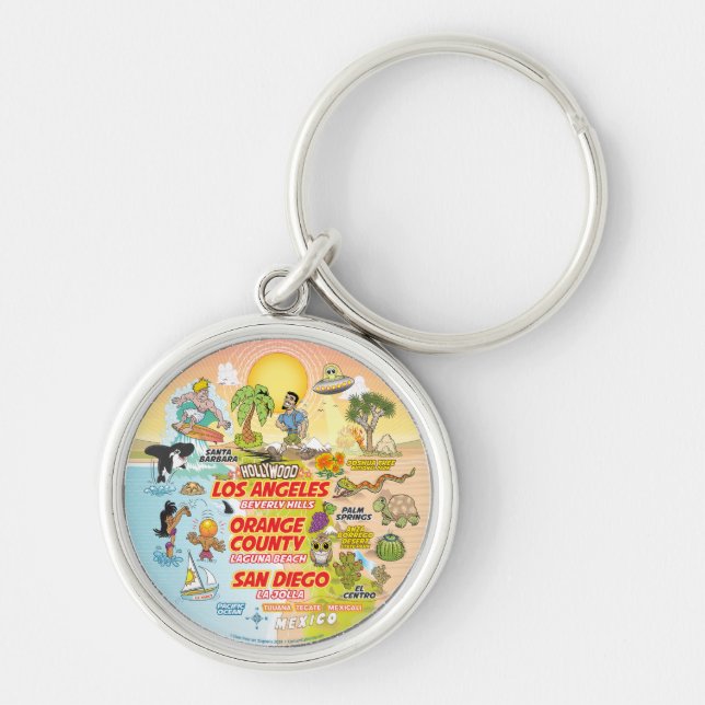 SoCal Sunset Keychain (Front)