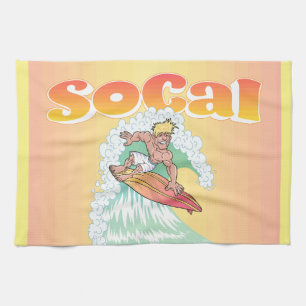 SoCal Surfer Kitchen Towel