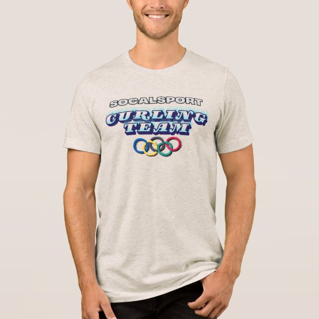 SoCalSport Curling Team Tri-Blend Shirt (Front)