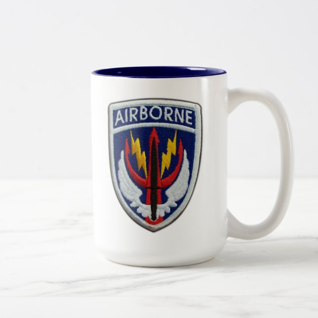 SOCCENT Special Ops central vets patch Two-Tone Coffee Mug (Right)