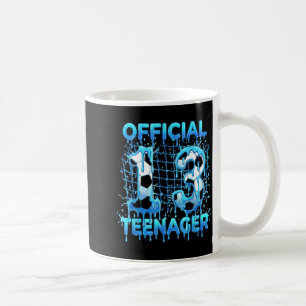 Soccer 13th Birthday Ice Cream Drip Official Teena Coffee Mug