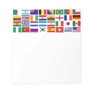 SOCCER 2014 flags pattern Notepad