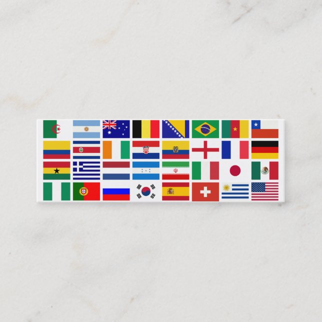 SOCCER 2014 MINI BUSINESS CARD (Front)