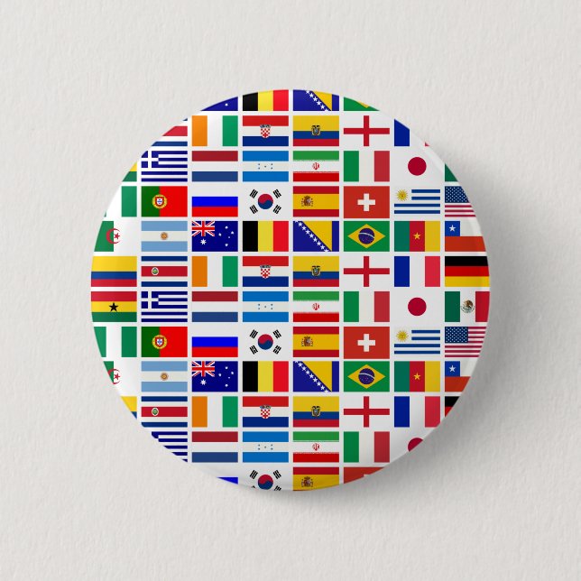 SOCCER 2014 pattern 2 Inch Round Button (Front)