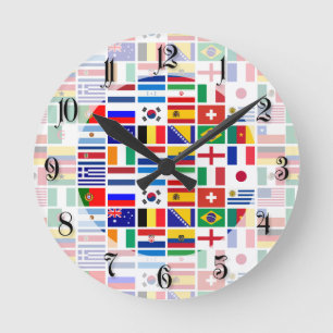 SOCCER 2014 pattern Round Clock