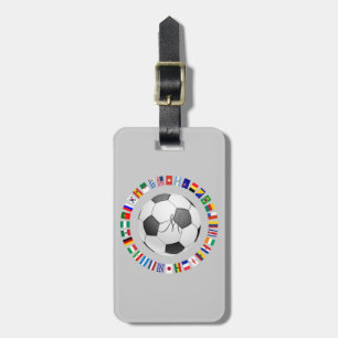 SOCCER 2014 Personalized Monogram Initial Luggage Tag