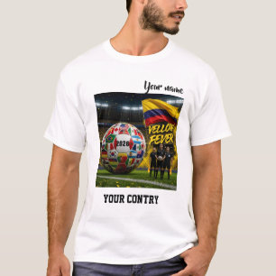 Soccer 2026 futbol Colombia Custom Name country  T-Shirt
