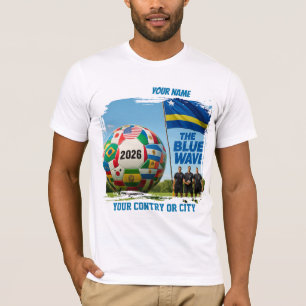 Soccer 2026 futbol Curazao Custom Name country T-S T-Shirt