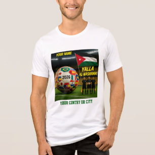 Soccer 2026 futbol Jordania Custom Name country  T Tri-Blend Shirt