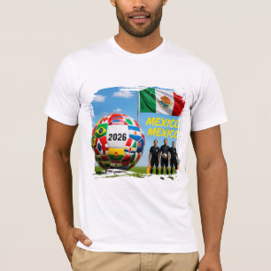 Soccer 2026 futbol Mexico Custom Name country  T-Shirt