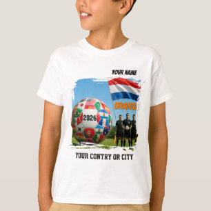 Soccer 2026 futbol Paises bajos Custom Name county T-Shirt