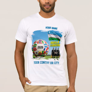 Soccer 2026 futbol Uzbekistan Custom Name country T-Shirt