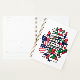 Soccer 2026 USA, Canada, Mexico Football Art Planner