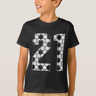 Soccer #21 Love Soccer Mom Favorite Player Jersey  T-Shirt
