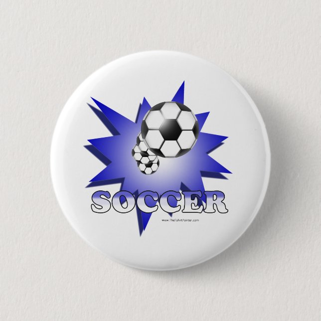 Soccer! 2 Inch Round Button (Front)