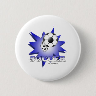 Soccer! 2 Inch Round Button