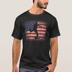 Soccer 4th Of July American Flag Usa Football Ba T-Shirt