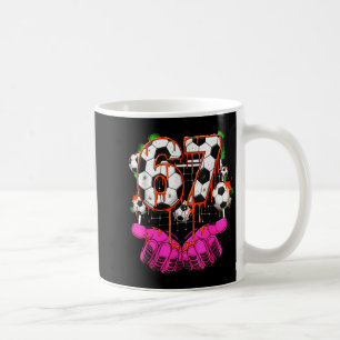Soccer 67 Six Seven Funny Gen Alpha Meme Drip Boys Coffee Mug